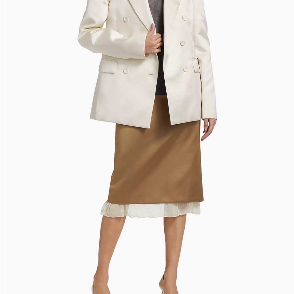 Altuzarra Hattson Satin Double-Breasted Blazer